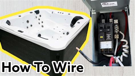 electric box for hot tub|electrical outlet for hot tub.